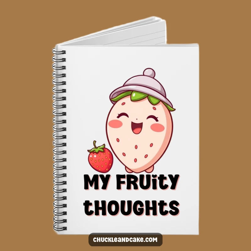 Funny Strawberry Hat Notebook: Jot Down Ideas with Fruity Charm