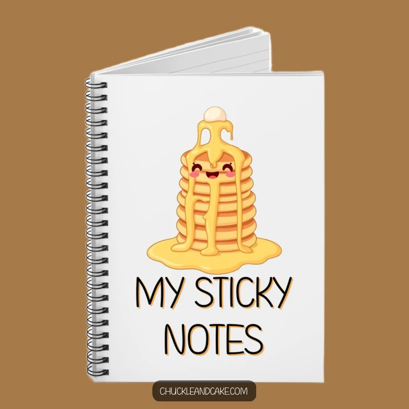 Funny Pancake Syrup Waterfall Notebook: Capture Breakfast Ideas with Flair