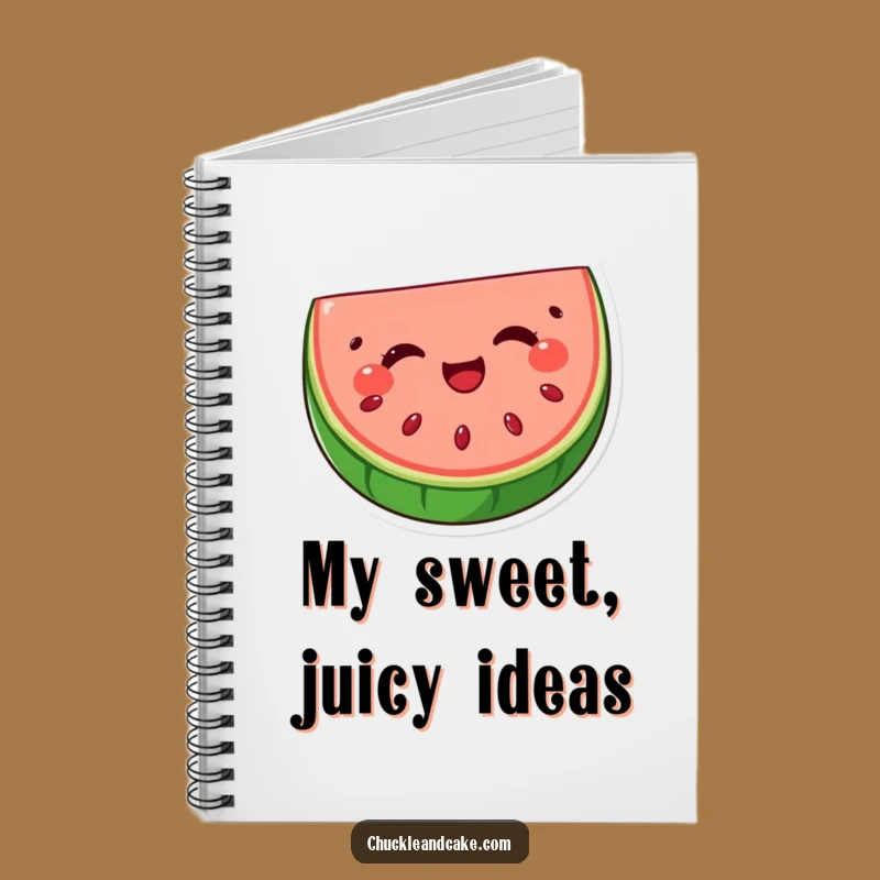 Funny Watermelon Wink Notebook: Jot Down Ideas with Delightful Fruit Humor, Great Funny Gift