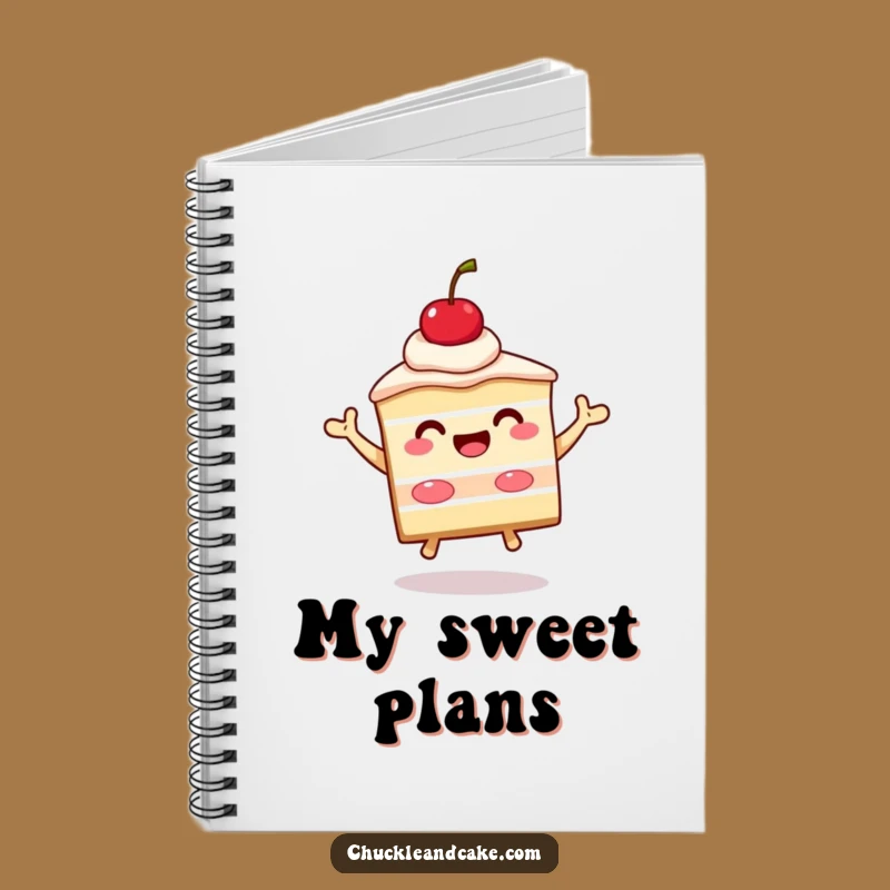Funny Cake Jump Notebook: Jot Down Ideas with Beaming Dessert, Great Funny Gift