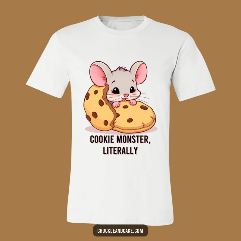 Funny Mouse Cookie Heist T-Shirt: Hilarious Treat Stealing Tee