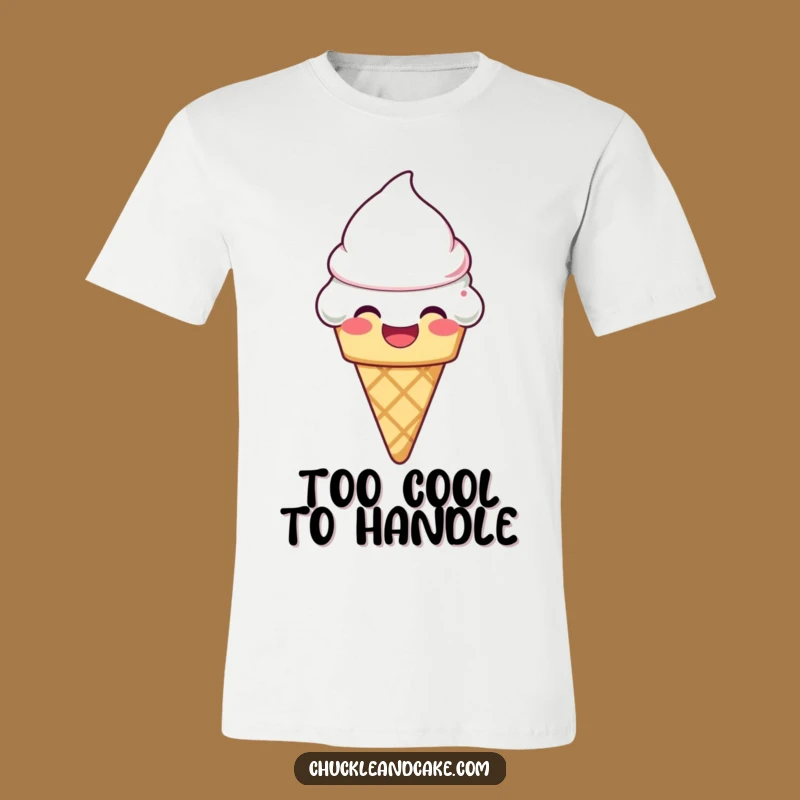 Funny Laughing Ice Cream Cone T-Shirt: Cool & Hilarious - Awesome Funny Gift