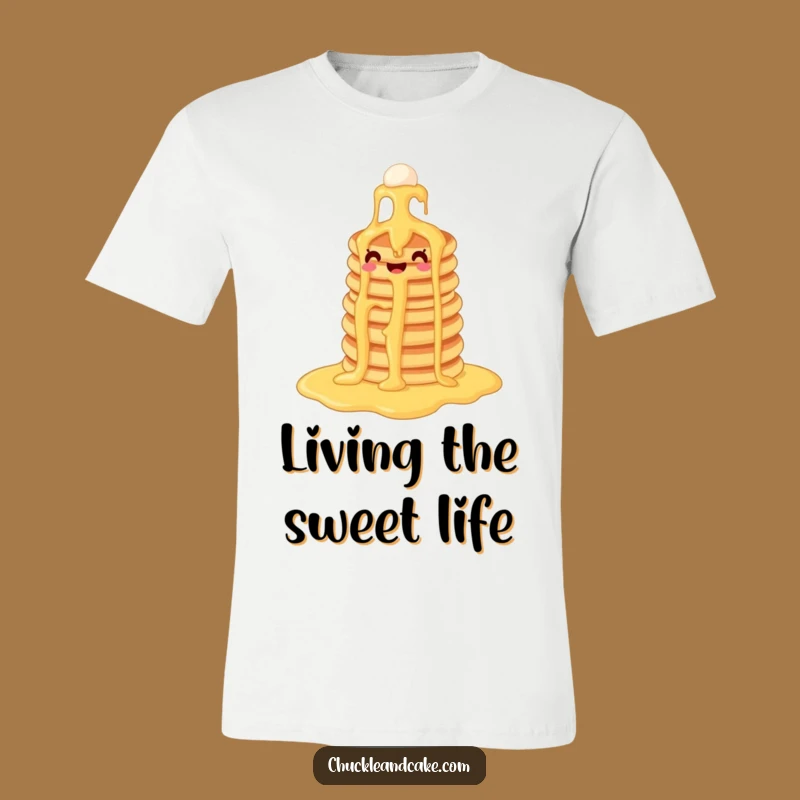Funny Pancake Syrup Waterfall T-Shirt: Wearable Delight for Breakfast Lovers