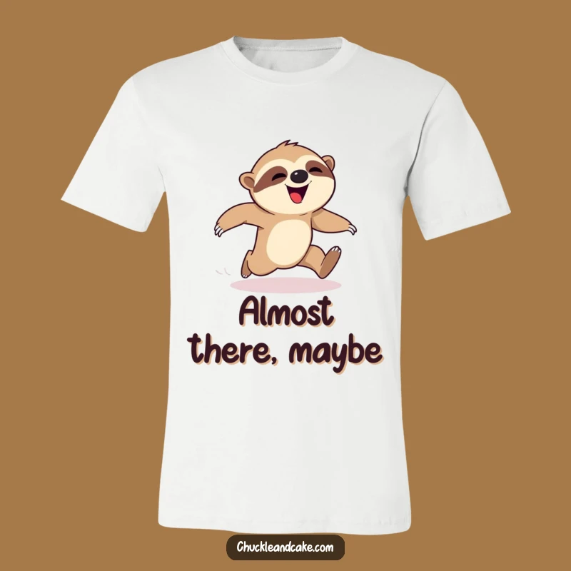 Funny Sloth Marathon Mishap T-Shirt: Hilarious Runner's Gift