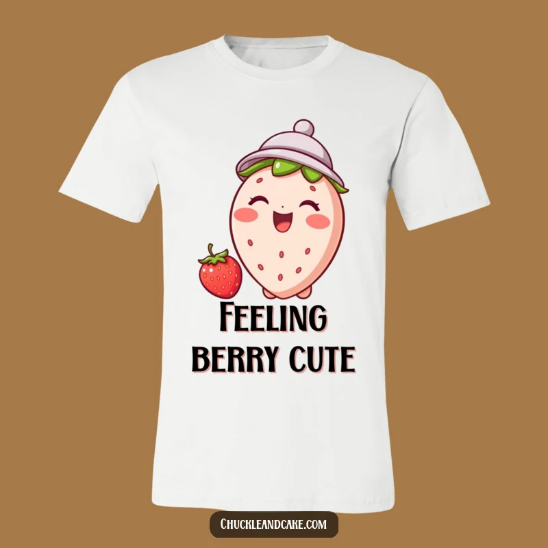Funny Strawberry Hat T-Shirt: Adorable Fruity Apparel for Giggles