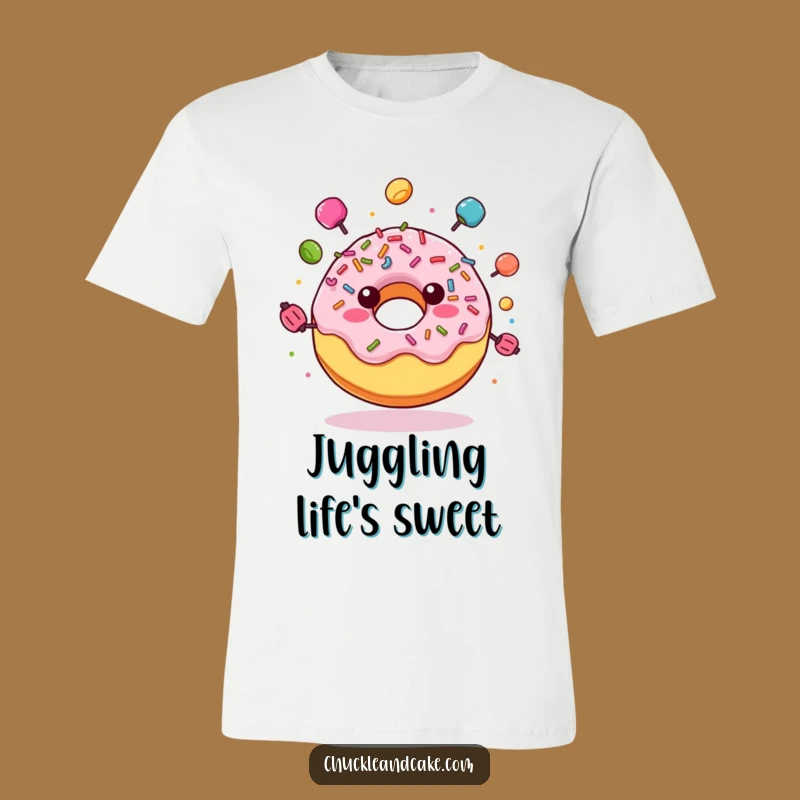 Funny Donut Juggling T-Shirt: Wear Your Sweet Personality