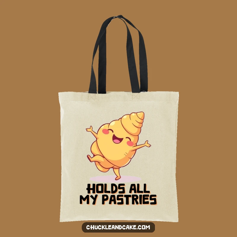 Funny Croissant Cartwheel Tote Bag: Stylish and Hilarious Pastry Carry-All