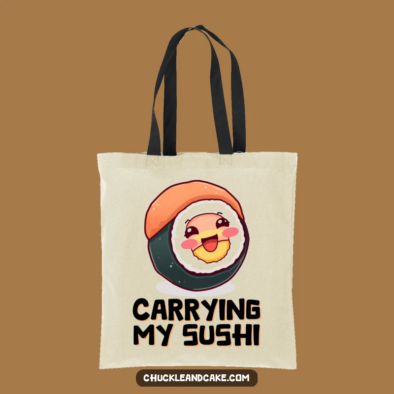 Funny Sushi Roll Tote Bag - Carry Your Joy with Delicious Style
