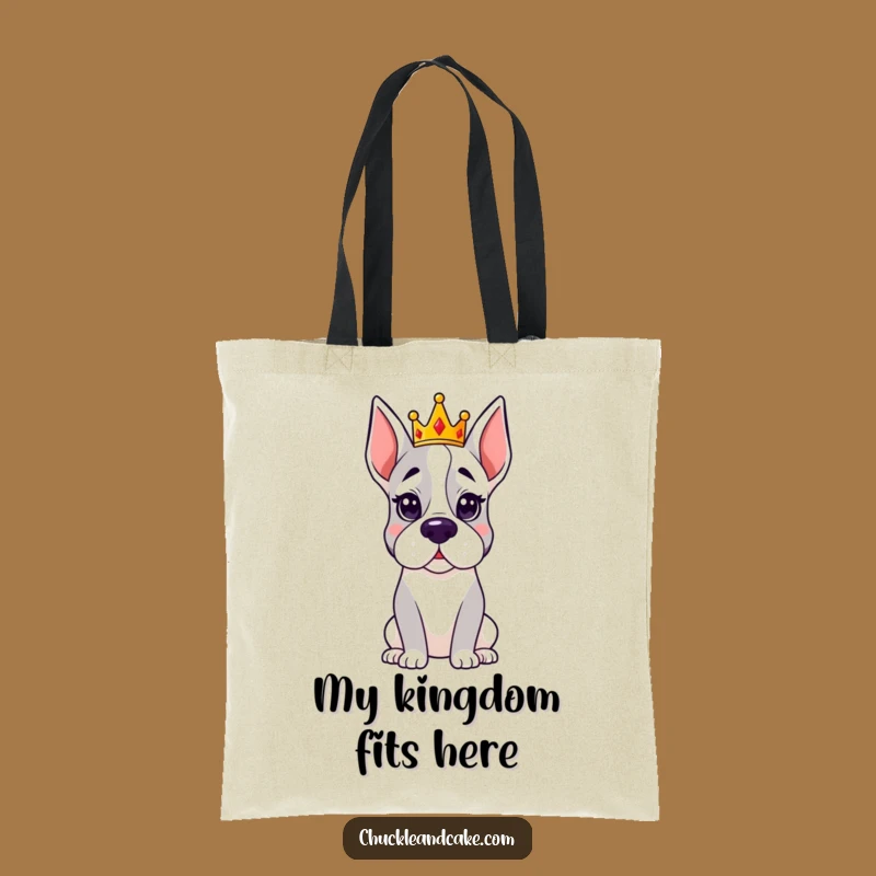 Funny Regal Grand Dane Crown Tote Bag: Carry Your Royal Style, Great Humorous Gift
